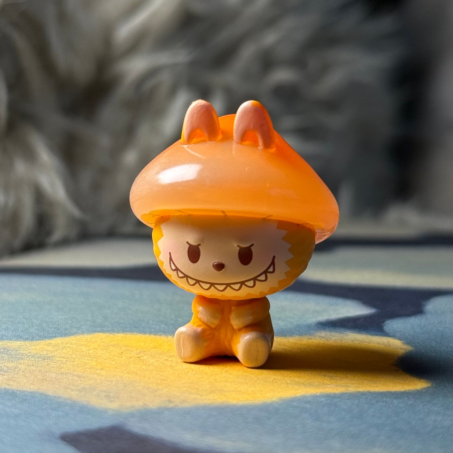 Pop Bean Mushroom Elf Series - Labubu Orange Cap Mushroom