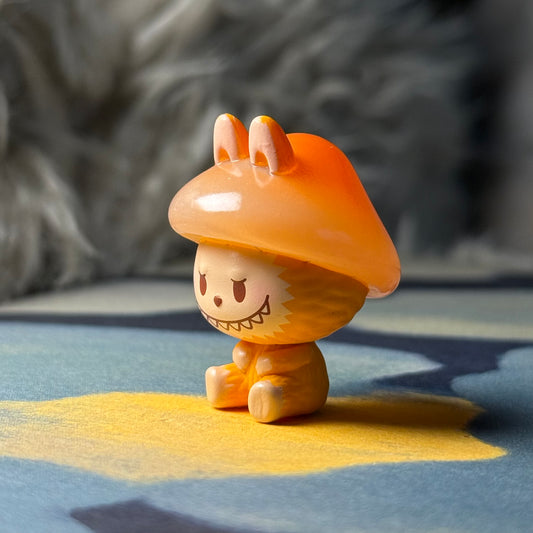 Pop Bean Mushroom Elf Series - Labubu Orange Cap Mushroom