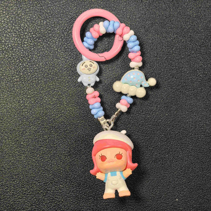 Bracelet Charm | Pop Bean Beaded Chain Pop Mart SKULLPANDA DIMOO MOLLY Figures