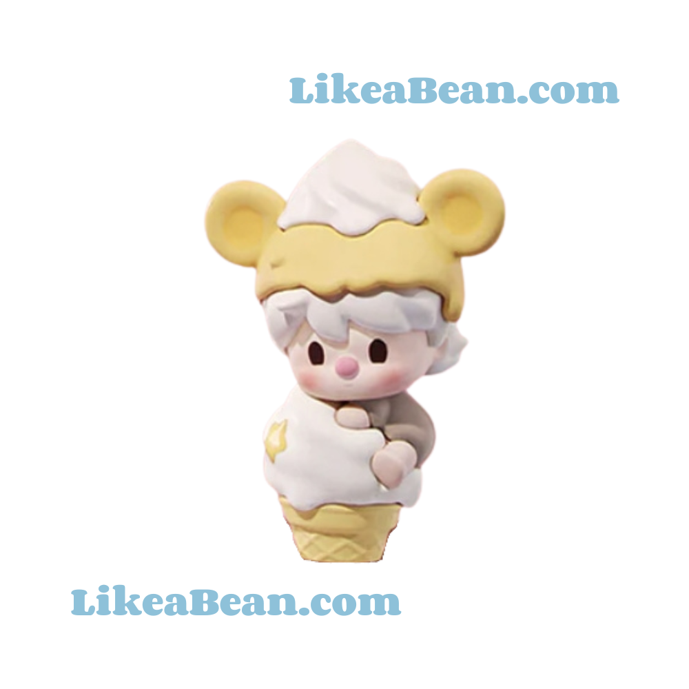 Pop Bean Ice Cream Cone Cup Series - Sweet Bean Lemon Vanilla