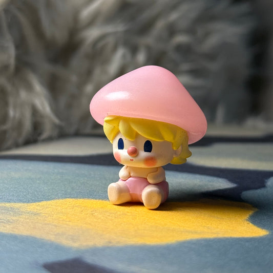 Pop Bean Mushroom Elf Series - Sweet Bean Pink Mini Mushroom