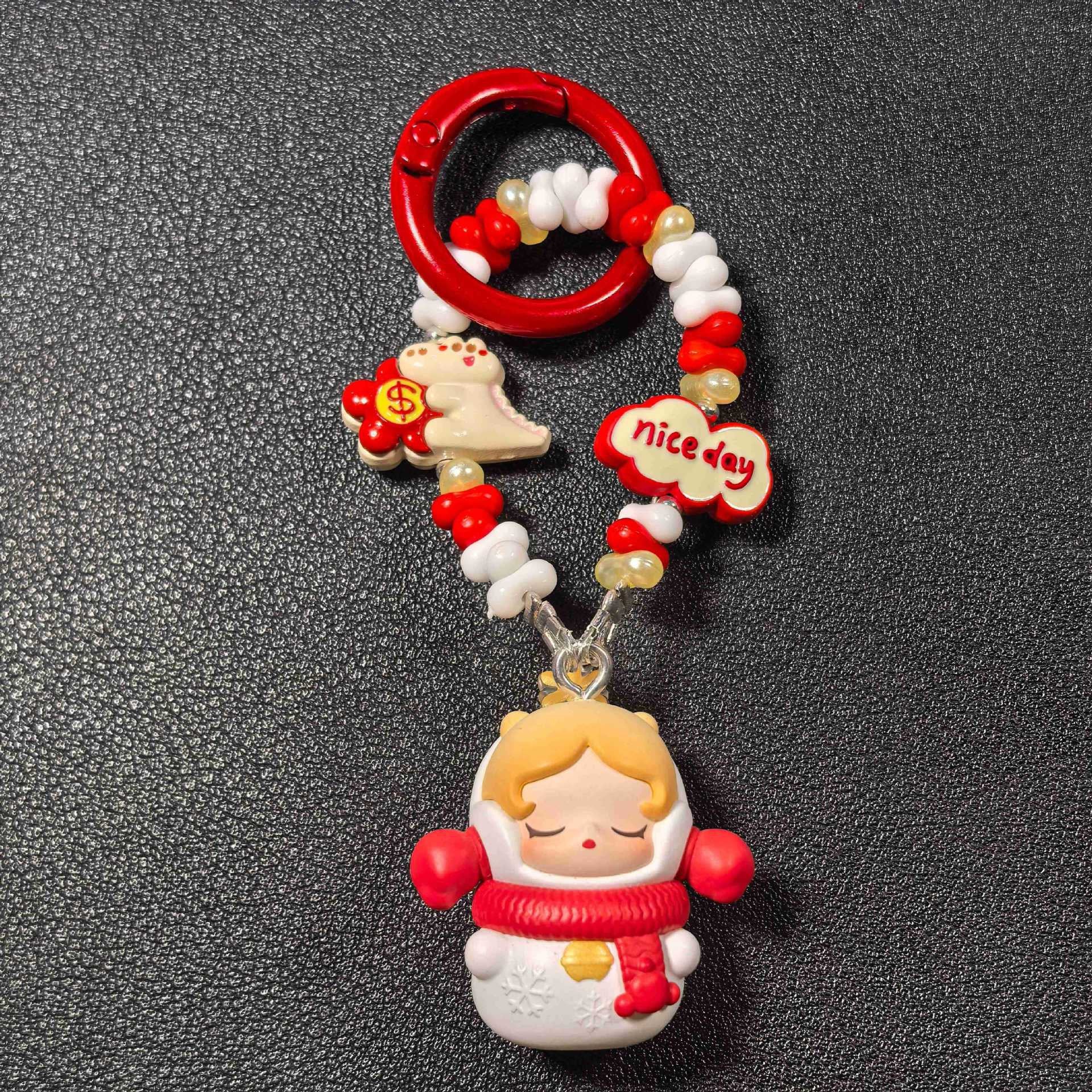 Bracelet Charm | Pop Bean Beaded Chain Pop Mart SKULLPANDA DIMOO MOLLY Figures