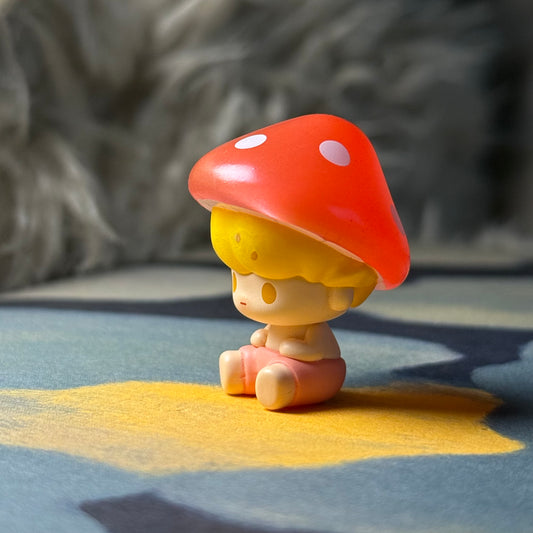 Pop Bean Mushroom Elf Series - Dimoo Spotted Red Mushroom