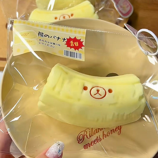 Banana Bear Taba Squishy - Buttery Soft 170g
