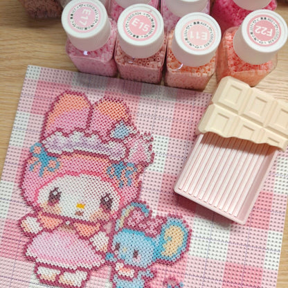 Chocolate-Inspired Perler Bead Tray – 12 Channels, Fits 2.6mm Beads