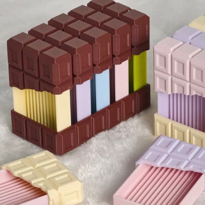 Chocolate-Inspired Perler Bead Tray – 12 Channels, Fits 2.6mm Beads