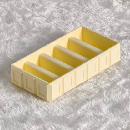 Chocolate-Inspired Perler Bead Tray – 12 Channels, Fits 2.6mm Beads