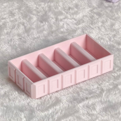 Chocolate-Inspired Perler Bead Tray – 12 Channels, Fits 2.6mm Beads
