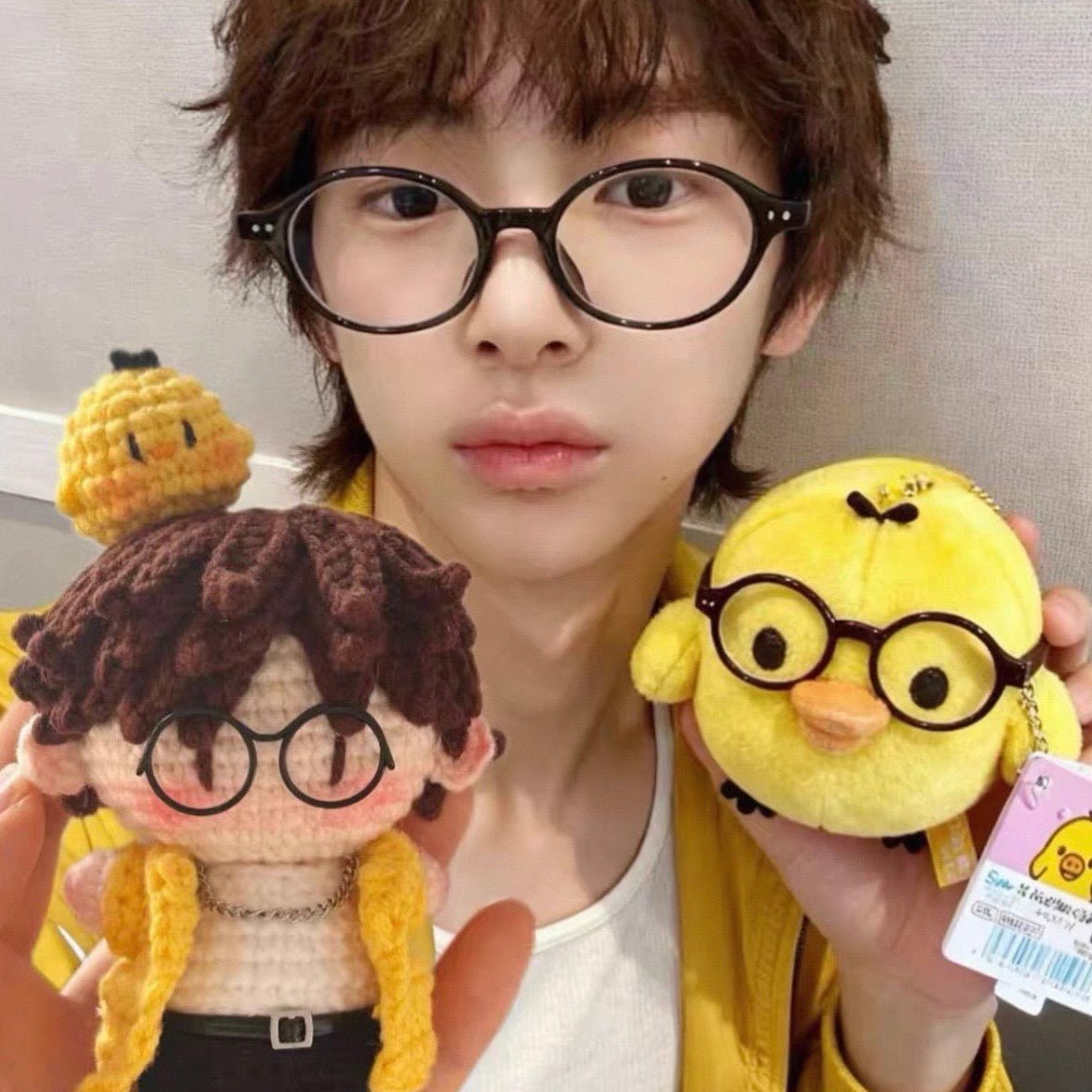 Cortis - Cortis Member Handmade Crochet Doll,Kpop Chibi Amigurumi Doll Keychain Gift,C016 Yellow Juhoon