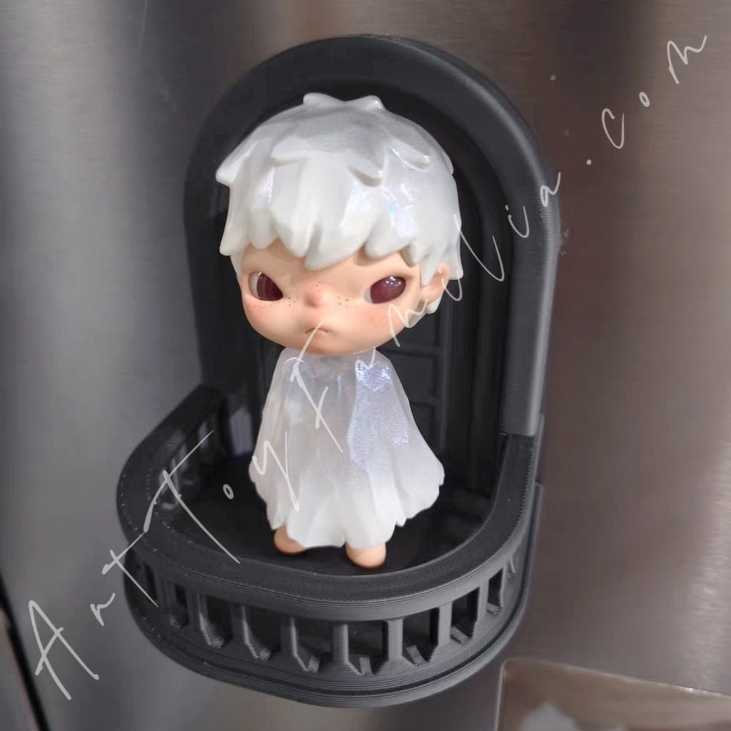 Art Toy Familia - Doll Balcony Fridge Magnet Blindbox Display - 144 Fridge Magnet Only No Doll White Ver.