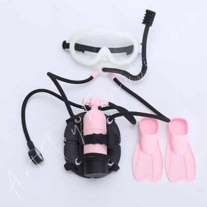 Art Toy Familia - Doll Cloth Professional Diving Set For Labubu - 168 Cloth Only No Doll Pink Ver.