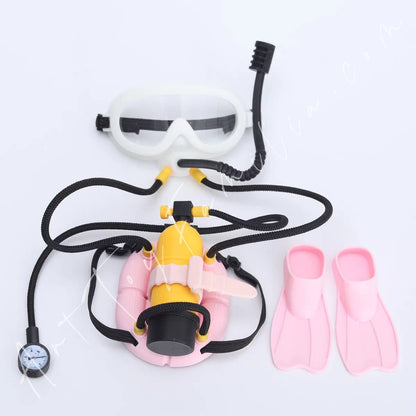 Art Toy Familia - Doll Cloth Professional Diving Set For Labubu - 168 Cloth Only No Doll Pink - Yellow Ver.