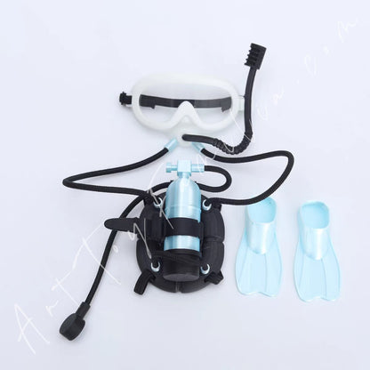 Art Toy Familia - Doll Cloth Professional Diving Set For Labubu - 168 Cloth Only No Doll Silk Blue Ver.