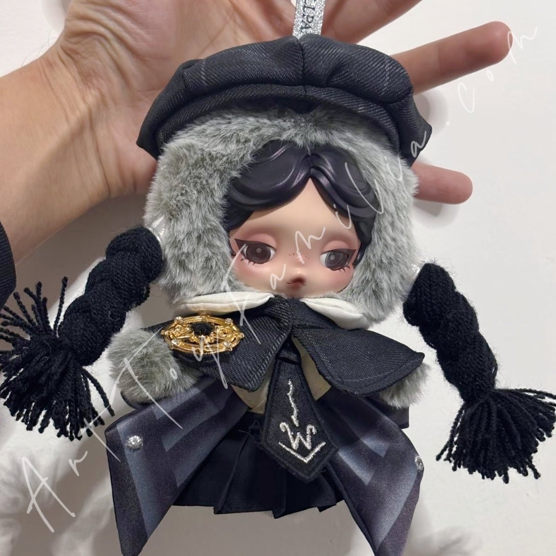 Art Toy Familia - Doll Cloth Starry Graphite Grid Set For Skullpanda - 160 Cloth Only No Doll