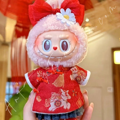 Art Toy Familia - Doll Cloth Year of the Horse Blessing Set For Labubu - 167 Cloth Only No Doll