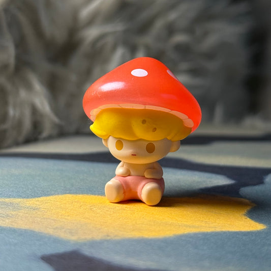 Pop Bean Mushroom Elf Series - Dimoo Spotted Red Mushroom