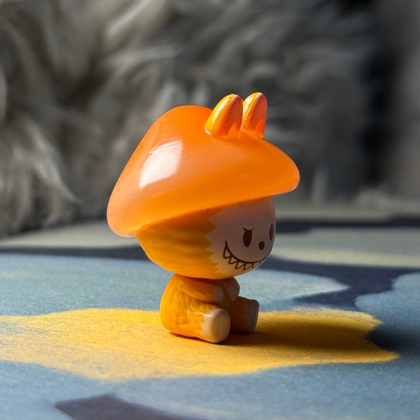 Pop Bean Mushroom Elf Series - Labubu Orange Cap Mushroom
