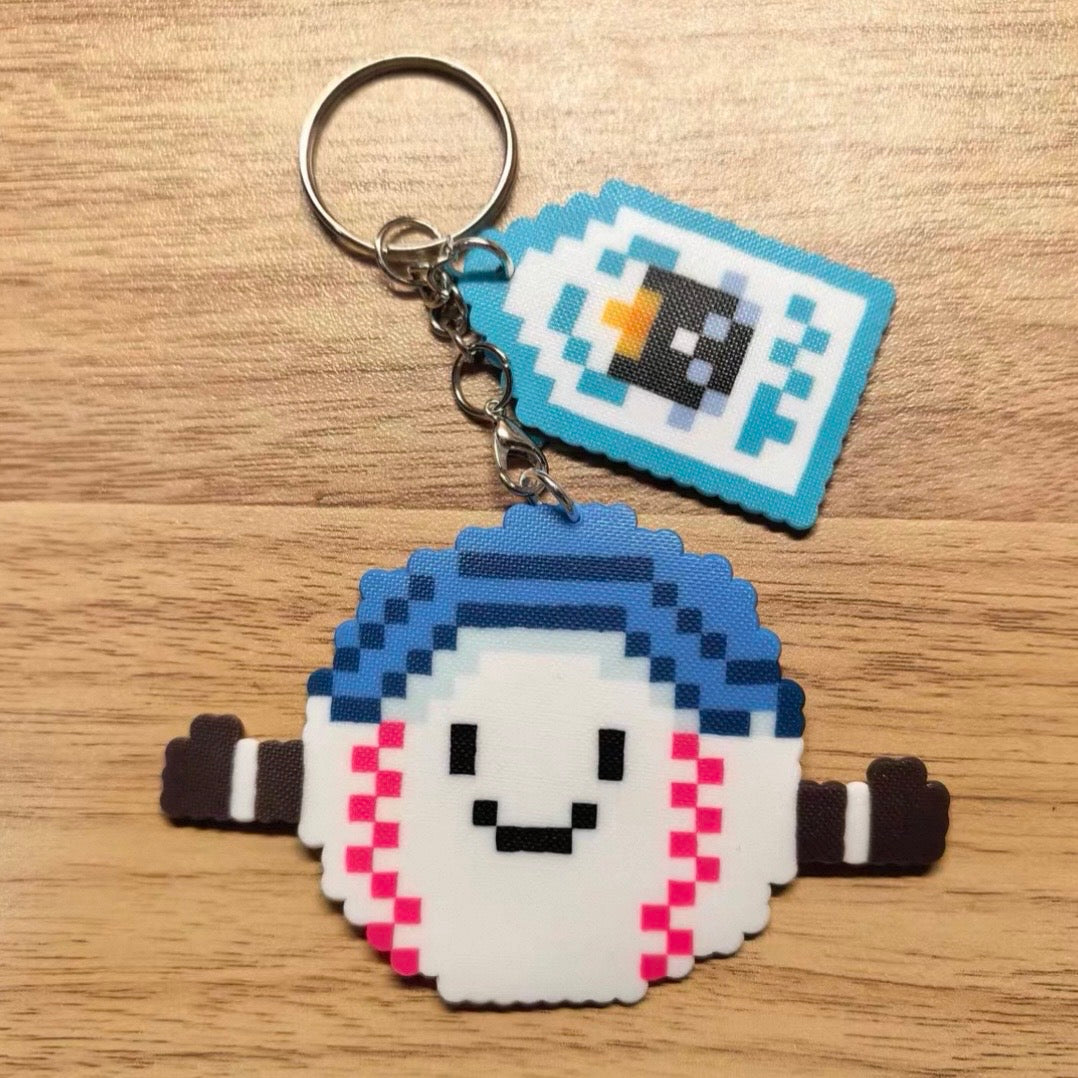 [Finished Piece] Jellycat Perler Bead Keychain - Completed Charm, Random Chain, Perfect for Gifting