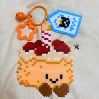 [Finished Piece] Jellycat Perler Bead Keychain - Completed Charm, Random Chain, Perfect for Gifting