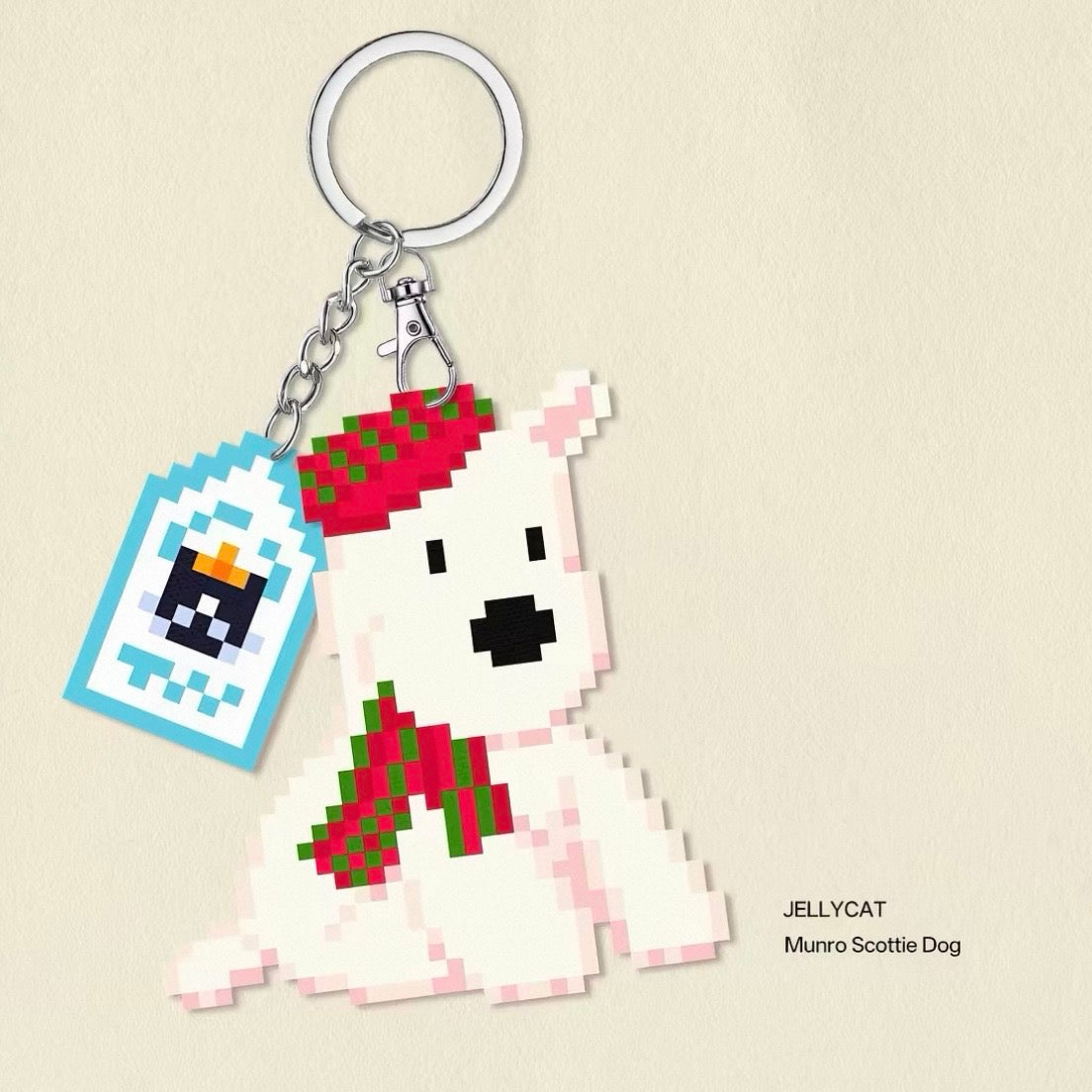 [Finished Piece] Jellycat Perler Bead Keychain - Completed Charm, Random Chain, Perfect for Gifting