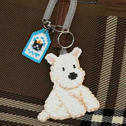 [Finished Piece] Jellycat Perler Bead Keychain - Completed Charm, Random Chain, Perfect for Gifting