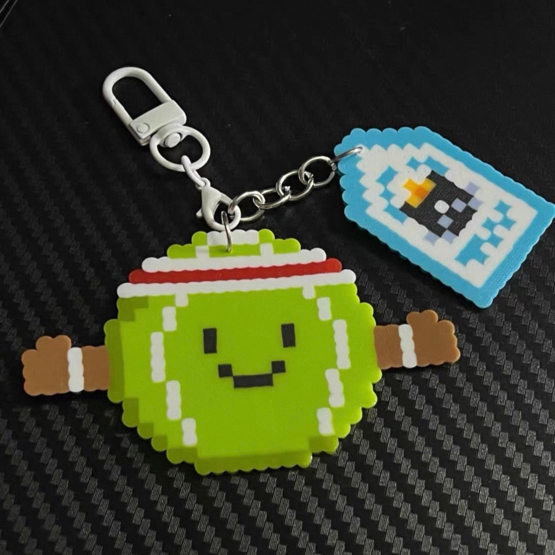 [Finished Piece] Jellycat Perler Bead Keychain - Completed Charm, Random Chain, Perfect for Gifting