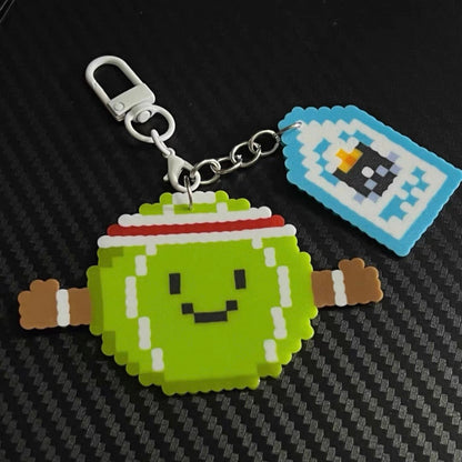 [Finished Piece] Jellycat Perler Bead Keychain - Completed Charm, Random Chain, Perfect for Gifting