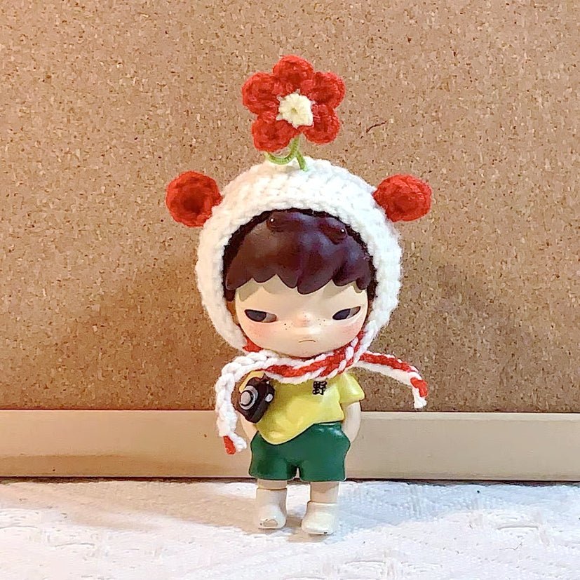 Art Toy Familia - Doll Cloth Loomlet Toppers For Hirono - 083 Flower Bear Hat Cloth Only No Doll