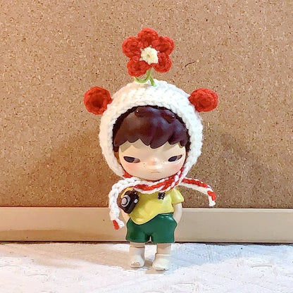 Art Toy Familia - Doll Cloth Loomlet Toppers For Hirono - 083 Flower Bear Hat Cloth Only No Doll