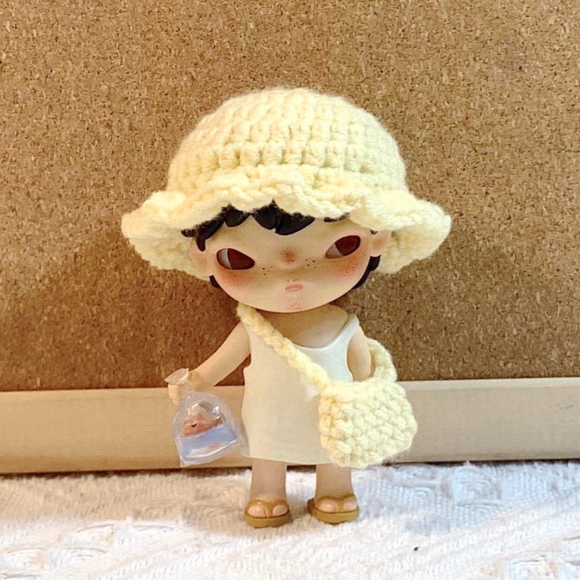 Art Toy Familia - Doll Cloth Loomlet Toppers For Hirono - 083 Petal Hat + Bag Cloth Only No Doll