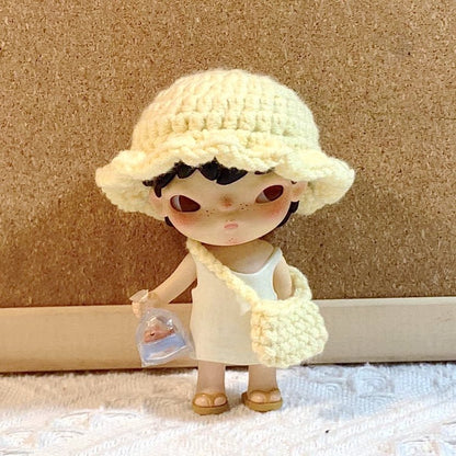 Art Toy Familia - Doll Cloth Loomlet Toppers For Hirono - 083 Petal Hat + Bag Cloth Only No Doll