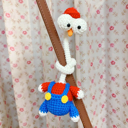 Art Toy Familia - Long Neck Chicken Crochet Plush, Cartoon Animal Crochet Toy Gift, C007 Chicken