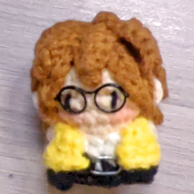 Art Toy Familia - Cortis Martin Seonghyeon Keonho Juhoon James Inspired Handmade Crochet Doll, Kpop Chibi Amigurumi Doll Keychain Gift, C008 Yellow Juhoon