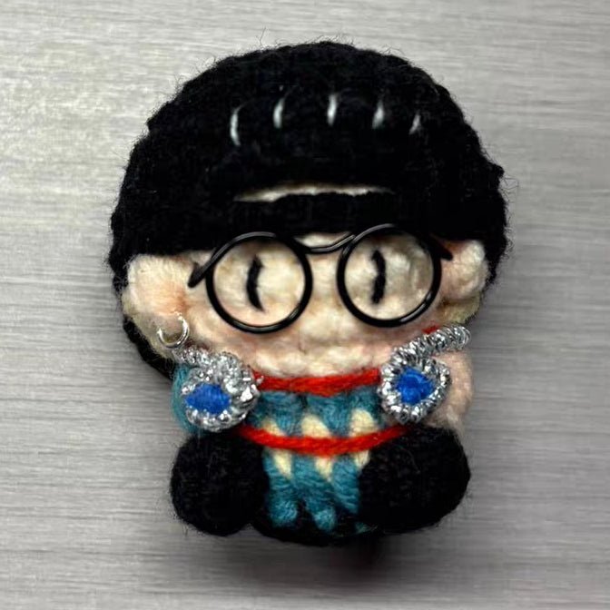 Art Toy Familia - Cortis Martin Seonghyeon Keonho Juhoon James Inspired Handmade Crochet Doll, Kpop Chibi Amigurumi Doll Keychain Gift, C008 Gray Seonghyeon