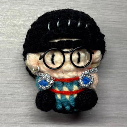 Art Toy Familia - Cortis Martin Seonghyeon Keonho Juhoon James Inspired Handmade Crochet Doll, Kpop Chibi Amigurumi Doll Keychain Gift, C008 Gray Seonghyeon