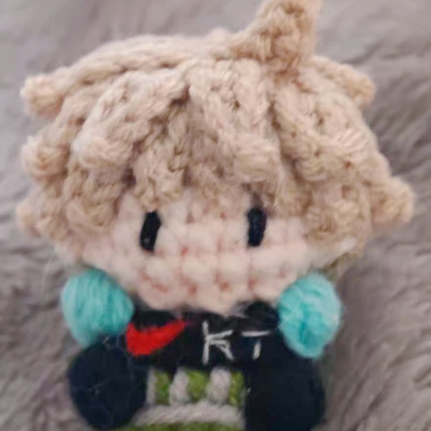 Art Toy Familia - Cortis Martin Seonghyeon Keonho Juhoon James Inspired Handmade Crochet Doll, Kpop Chibi Amigurumi Doll Keychain Gift, C008 Black - Red James