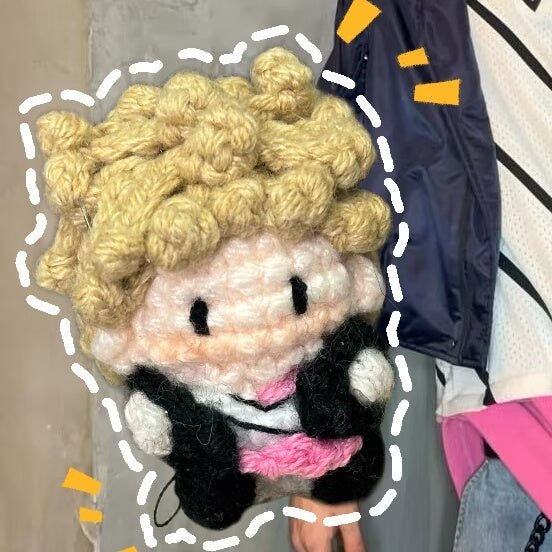 Art Toy Familia - Cortis Martin Seonghyeon Keonho Juhoon James Inspired Handmade Crochet Doll, Kpop Chibi Amigurumi Doll Keychain Gift, C008 Blue - Gray Juhoon