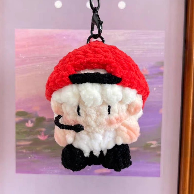 Art Toy Familia - Bigbang G - Dragon Crochet Doll Keychain, Kpop Handmade Chibi Amigurumi Doll Gift, C010 Baseball Cap
