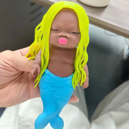 [Mermaid] Natasha Baby Stress Relief Toy – 14cm Long-Hair Mermaid