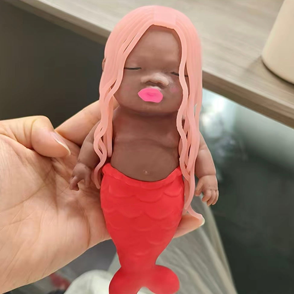 [Mermaid] Natasha Baby Stress Relief Toy – 14cm Long-Hair Mermaid