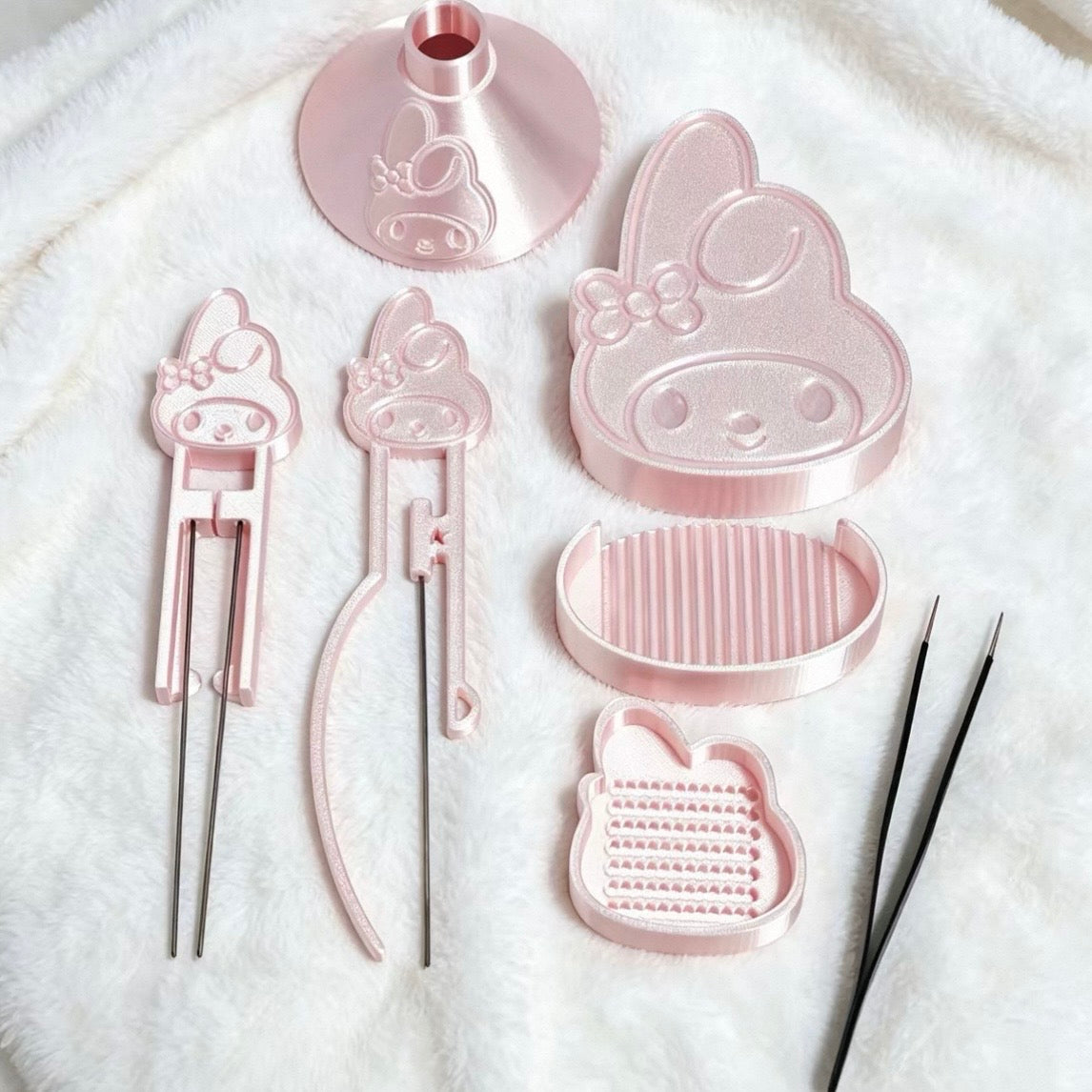 MyMelody Perler Bead Tool Kit – 7-Piece 3D Printed Set