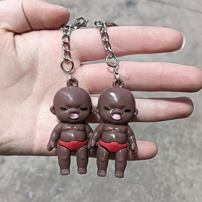Natasha Baby Mini Charm Keychain