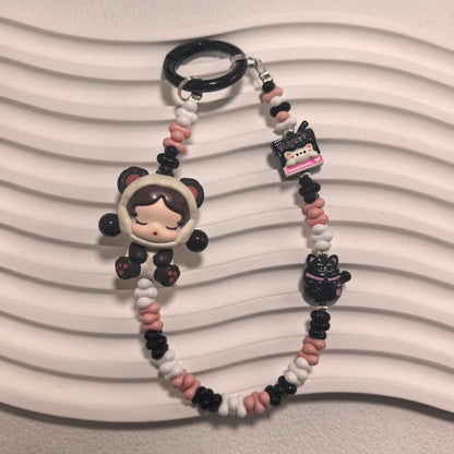 Phone Charm | Pop Bean Alloy Bead Chain Hug Series Pop Mart Figures