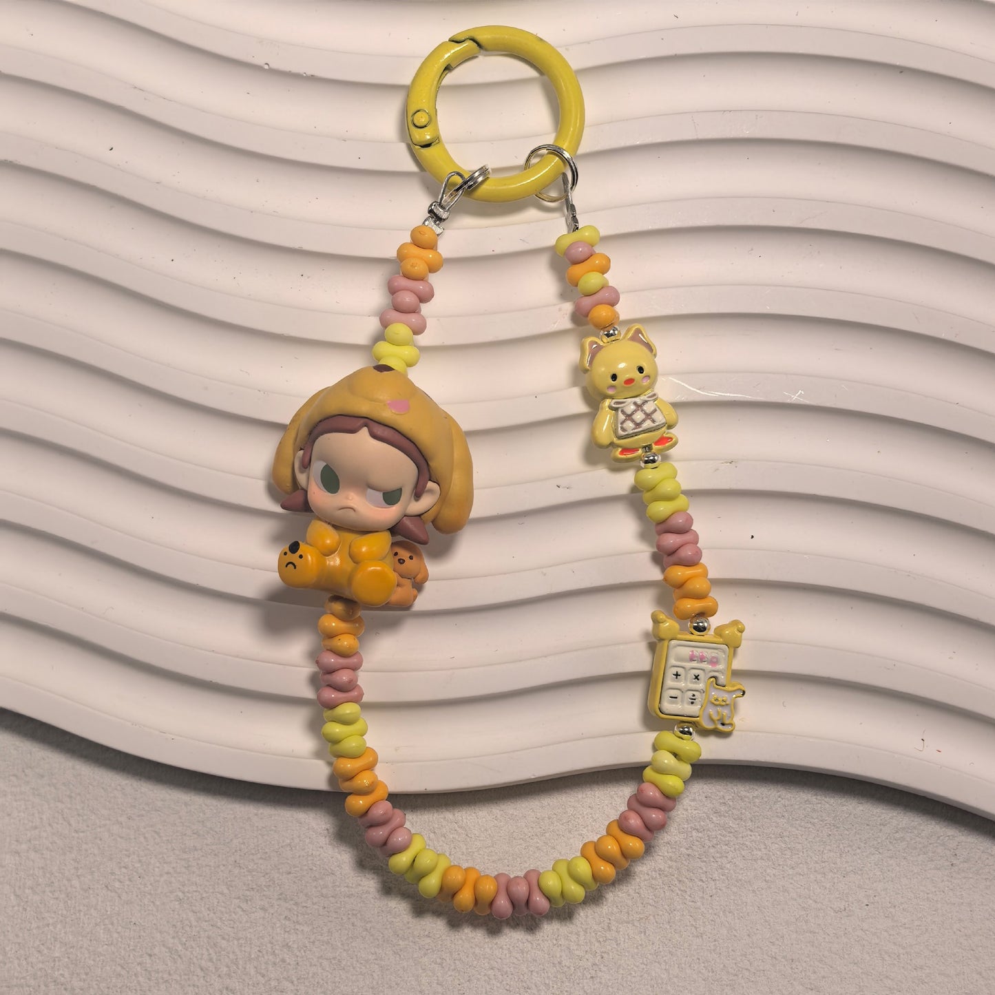 Phone Charm | Pop Bean Alloy Bead Chain Hug Series Pop Mart Figures