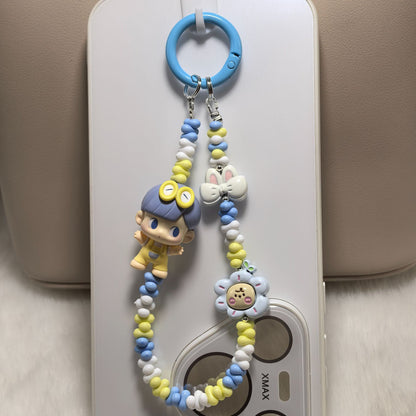 Phone Charm | Pop Bean Alloy Bead Chain Hug Series Pop Mart Figures