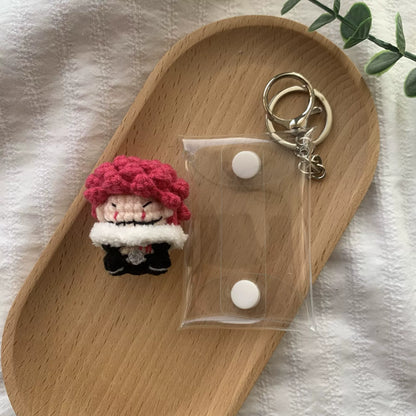 Art Toy Familia - One Piece Handmade Crochet Doll,Chibi Amigurumi Keychain Gift,C015 Katakuri Random Color