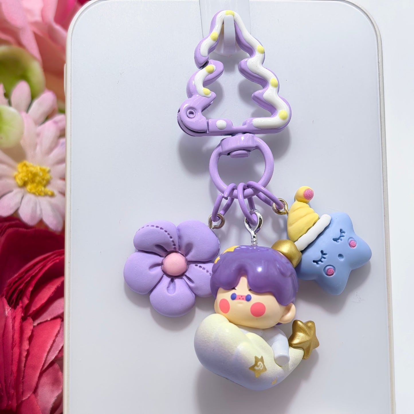 Phone Charm | Pop Bean Good Night Starry Sky Resin Pendant