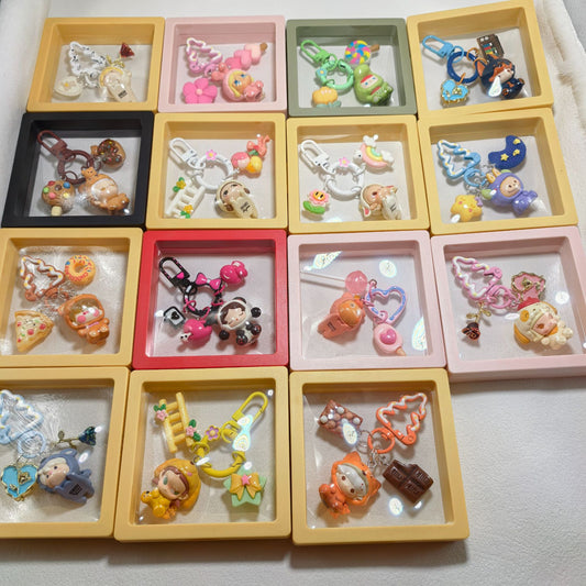 Pop Bean Pajama Party Phone Charm - Full Collection