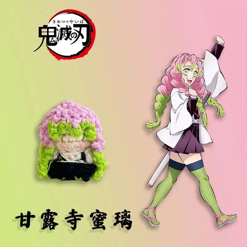 Art Toy Familia - Demon Slayer Crochet Doll, Kimetsu No Yaiba Plush Keychain, Chibi Amigurumi Doll Gift, C013 Kanroji Mitsuri