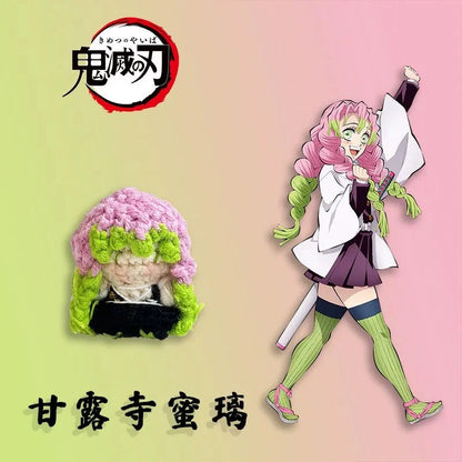 Art Toy Familia - Demon Slayer Crochet Doll, Kimetsu No Yaiba Plush Keychain, Chibi Amigurumi Doll Gift, C013 Kanroji Mitsuri